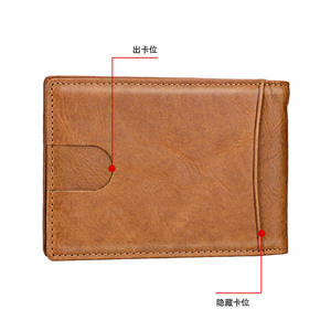 Tarjetero y Monedero Andong para Hombre, de Cuero Vacuno Genuino, con Protección RFID, Estilo Retro - Product Image 5