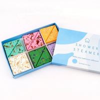 Emballage personnalisé OEM/ODM en pulpe de bambou, couleur personnalisée, bombes de bain relaxantes, naturelles, véganes, biologiques, parfumées, aromathérapie, carrées, pour la douche