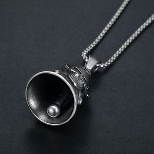 Yunnique-collar con colgante de calavera de acero inoxidable para hombre, cadena de 3mm, 61cm de longitud, estilo vintage, regalo, joyería - Product Image 3