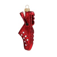 Nouveaux produits chaussures à talons hauts arbre en verre suspendu ornement de Noël pour les décorations