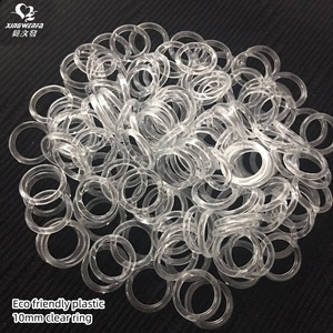 Phụ kiện Áo ngực chất lượng tốt dây đeo áo ngực trong suốt vòng trượt 8mm rõ ràng vòng nhựa và thanh trượt - Product Image 5