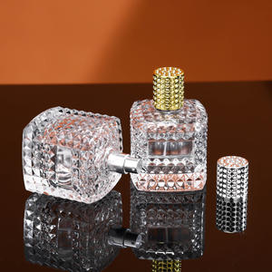 Customized 50ml Fancy Glass <strong>Perfume</strong> <strong>Bottle</strong> with Shiny Cap &amp; Pump Sprayer Square Shape &amp; Logo for <strong>Perfume</strong> - Product Image 5