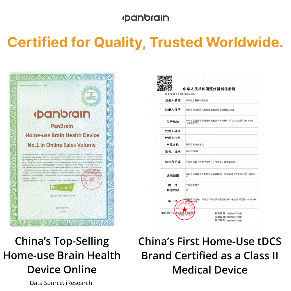 ORANGLES PanBrain EC1 Brain Optimization Device | tDCS + EEG Technology for Mental Clarity, Focus & Memory Enhancement (2025) - full product showcase - displaying specifications - Image 5 of 6 | adapts to any space | PanBrain EC1 Brain Optimization Device | tDCS + EEG Technology for Mental Clarity, Focus & Memory Enhancement (2025) deal New Jersey | Free Shipping ORANGLES