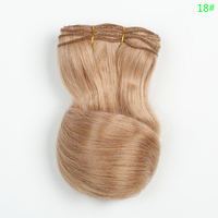 Perruques pour poupées American Girl, en fibre protéinée synthétique fabriquée à la machine, style Jerry Curl Deep Wave, trame simple, marque MH, 100g, densité 200%