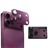 Nouveau Film Protecteur d'Objectif en Verre Trempé Métallique AR/AF Rouge Cerise pour iPhone 18 17 Pro Max