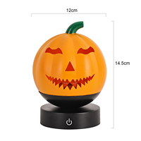 Proyector de Luz RGB de Colores, Recargable, con Forma de Calabaza, Lámpara Nocturna 3D para Niños, para Halloween, Sala de Estar