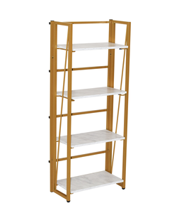 الحديثة الرف سلم خزانة التخزين 4 الطبقة طبقة الجرف الصناعية نظرة المعيشة غرفة نوم الأثاث المنقولة للطي - Product Image 6