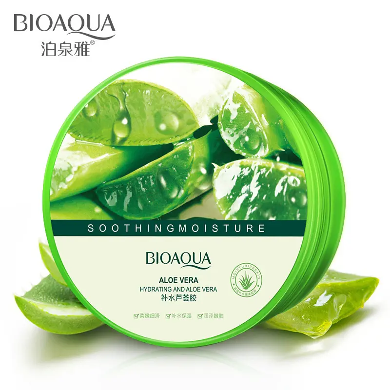Bioaqua hot sale smoothing lasting moisture face cream skin care organic aloe vera gel