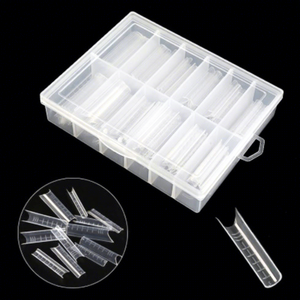 120 piezas/caja OEM, 16 diseños, moldes de uñas postizas cuadradas de cobertura completa, puntas de uñas acrílicas para extensión de uñas. - Product Image 3