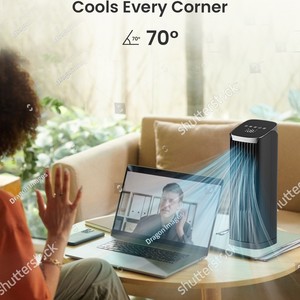 Bladeless Mini Tower Fan Dc Motor 2 8 Hour Timer Home Office Dormitory Use - Product Image 4