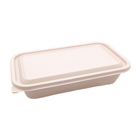 Boîte de rangement pour nouilles en plastique PP de qualité alimentaire, écologique, rectangulaire, réutilisable, avec couvercle, pour la cuisine, le restaurant, l'emballage alimentaire