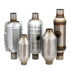 Offre Spéciale en acier inoxydable personnalisé 2 ''2.25'' 2.5 ''catalyseur d'échappement de voiture de convertisseur catalytique avec OBD1 OBD2 Euro3 Euro4 Euro5 - Product Image 1