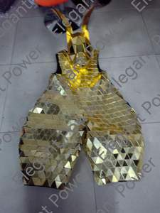 Venta caliente disfraces <span class=keywords><strong>de</strong></span> fiesta Real <span class=keywords><strong>Robot</strong></span> espejo disfraces mujeres adultas Cosplay oro plata espejo conejo <span class=keywords><strong>disfraz</strong></span> - Product Image 4