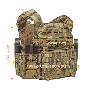 Chaleco Táctico Portaplacas Ajustable de Liberación Rápida Serie Doublesafe 2026, Chaleco de Protección Personal de Nailon MOLLE - Product Image 2