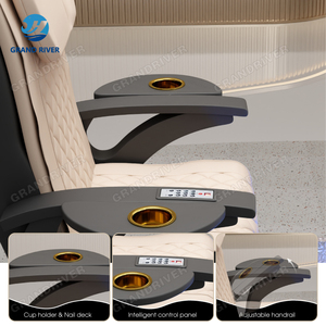 Salon ngả làm móng tay móng chân ghế sang trọng ánh sáng lướt sóng massage chân móng chân ghế Spa với LED - Product Image 6