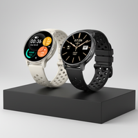 Montre connectée pour couple, hommes et femmes, écran AMOLED, 450 mAh, moniteur de santé sportif, GPS, bracelet en silicone étanche, HT43