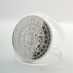 Mặt trời và mặt trăng hai chòm sao màu trang trí nhà tiền xu Tarot kỷ niệm hai màu tiền xu Tarot may mắn - Product Image 4