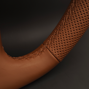 Volant Lenkard personnalisé en cuir <span class=keywords><strong>marron</strong></span> pour Audi A3 A4 A5 A6 A7 C6 C7 C8 S3 S4 S5 S6 S7 B7 B8 B9 RS3 RS5 RS6 Q5 Q7 - Product Image 6