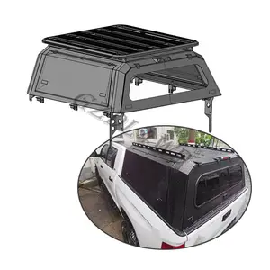 GZDL4WD 4x4 Steel Single 4 doors Pickup Truck Bed Hardtop Topper Canopy for ranger / hilux /np300