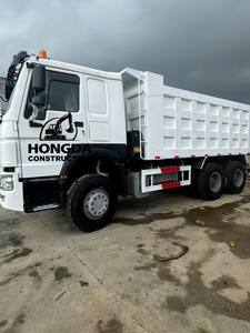 Camion benne diesel Howo 371 d'occasion, conduite à droite, 6x4, régulateur de vitesse adaptatif, boîte de vitesses automatique rapide, Euro 5, pour l'exploitation minière - Product Image 2