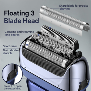 Cross-Border Exclusive <b>Shaver</b> With USB Charging Washing Three Reciprocating Blades for Household Hotel Use Sh - Product Image 5