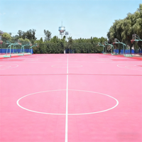 Estera de suelo para deportes al aire libre de alta calidad, azulejos de PP, impermeable, resistente al desgaste, ecológico, 5mm, canchas de baloncesto de tenis modernas