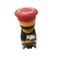 Commutateur de verrouillage à bouton-poussoir électronique momentané IP67 5V/12V étanche industriel LA38-201 avec conception à tête de champignon de 22mm