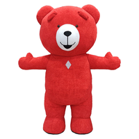 Costume gonflable de mascotte d'ours Efun, personnalisable, adapté aux adultes, costume de mascotte d'ours en peluche avec ventilateur