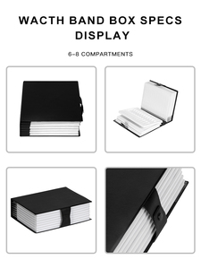 Scatole di Carta Personalizzate con Vassoio Espositivo per Cinturini di Orologi, Forma Rettangolare Interna in Plastica per Orologiai - Product Image 4