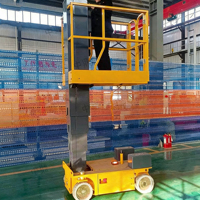 Hochwertige 6 Meter Vertikale Mastlifte Selbstfahrende Elektrische Leiterlifte Plattform Hydraulischer Personenlift