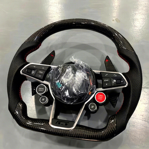 <span class=keywords><strong>Volant</strong></span> en cuir <span class=keywords><strong>S</strong></span> <span class=keywords><strong>Line</strong></span> avec inserts en fibre de carbone et LED pour <span class=keywords><strong>Audi</strong></span> - Product Image 4