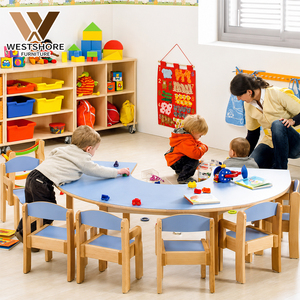 Ensemble <span class=keywords><strong>table</strong></span> et chaises écologiques pour enfants, pour crèche, maternelle, garderie, préscolaire, mobilier en bois Montessori, fournitures <span class=keywords><strong>de</strong></span> classe - Product Image 1