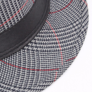 Wholesale <strong>Men</strong> <strong>Fedora</strong> <strong>Hats</strong> <strong>Men</strong> Custom Logo Fashion Classic Winter Vintage <strong>Fedora</strong> Jazz <strong>Hats</strong> for <strong>Men</strong> Ribboned <strong>Hat</strong> - Product Image 4