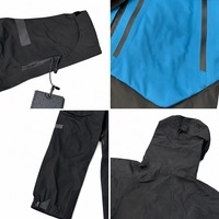 Ensemble de combinaison de ski Burt0 en stock, imperméable, haute respirabilité, coutures thermosoudées, veste à capuche et pantalon à bretelles