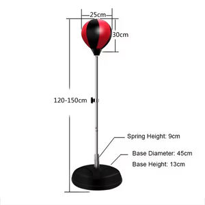 Saco de Boxeo <span class=keywords><strong>con</strong></span> Soporte para Adolescentes y Adultos - Altura Ajustable - Saco de Boxeo para Aliviar el Estrés y Hacer Ejercicio - Product Image 5