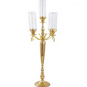 SMOOTH Clear Acrylic 118cm Rectangle <b>Mirror</b> Design Tall Candelabra for Wedding and Party <b>Table</b> <b>Top</b> Centerpiece - Product Image 1
