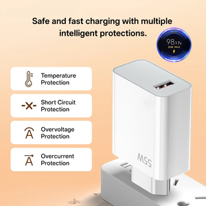 Chargeur 55W GaN Chargeur rapide 6A Norme or Super charge rapide Chargeur de téléphone <span class=keywords><strong>Xiaomi</strong></span> Civi 2 Civi 1S Prise pour <span class=keywords><strong>Xiaomi</strong></span> 11 Civi - Product Image 4