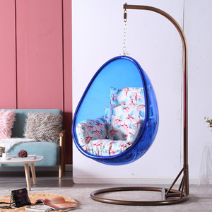 Chaise pivotante suspendue en forme d'œuf, en acrylique <span class=keywords><strong>Transparent</strong></span>, pour la maison, le salon, le jardin, les loisirs - Product Image 2