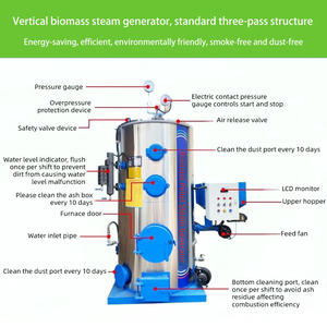 Chaudière à vapeur industrielle verticale Zhongfei LHG, 500 kg - 2000 kg, alimentée à la biomasse (sciure de bois, granulés), <span class=keywords><strong>prix</strong></span> Chine, chaudière à vapeur automatique - Product Image 6