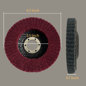 <span class=keywords><strong>Disque</strong></span> abrasif en nylon brossé <span class=keywords><strong>pour</strong></span> polissage vertical, qualité supérieure 100*16, <span class=keywords><strong>pour</strong></span> acier inoxydable - Product Image 1