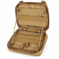 Pochette de rangement pour outils en polyester personnalisée avec sangles de fixation arrière et ouverture zippée