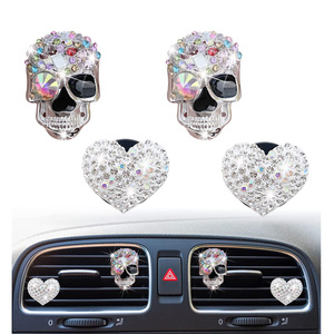 Ambientadores de cabeza de fantasma sólido Colonia <span class=keywords><strong>Perfume</strong></span> de coche de Halloween Clip de ventilación aroma calavera colgante adornos Clip de ventilación difusor - Product Image 1