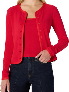 Trendy Women's Autumn European Coat Casual Style Solid Knitted Bamboo Fiber <b>Cardigan</b> <b>Sweater</b> Loose Slimming Top Niche Clothing - Product Image 3