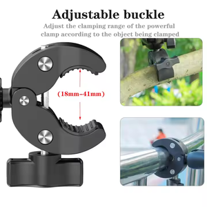 Support de poignée de vélo à double tête à bras magique de 60mm pour Gopro Hero 13 12 11 10 9 <span class=keywords><strong>8</strong></span> - Product Image 4