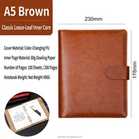 Cuaderno de Hojas Sueltas en Promoción, Diario OEM, Cuaderno A5 de Tapa Dura, Cuaderno de 6 Anillas con Encuadernación de Hojas Sueltas para Negocios