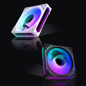 LOVINGCOOL Nuevo Diseño 3 Mirror PC Fan Argb <span class=keywords><strong>Gaming</strong></span> <span class=keywords><strong>Computer</strong></span> Case Cooler 120mm Plastic <span class=keywords><strong>Gaming</strong></span> <span class=keywords><strong>CPU</strong></span> Fan para PC <span class=keywords><strong>CPU</strong></span> Case Más popular - Product Image 3