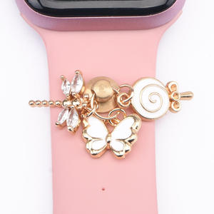 ขายส่งเสน่ห์โลหะตกแต่งแหวนสำหรับสายนาฬิกาเครื่องประดับเพชรนาฬิกาอุปกรณ์สายซิลิโคนสำหรับสร้อยข้อมือนาฬิกา - Product Image 6