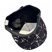 Gorra de Béisbol Unisex Vintage con Patrón de Letras, Multi-Panels, Estilo Coreano, Moderna y Elegante, Visera Plana, para las Cuatro Estaciones