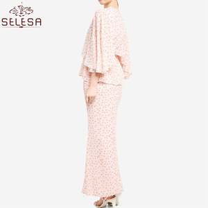 Dernier maillot de bain en coton pour femme musulmane, manches longues, en dentelle, décontracté - Product Image 3