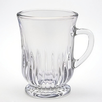 Tasse à thé classique en verre cristal transparent 100ml Smoothie vin et verres réutilisables pour les occasions de Noël en stock